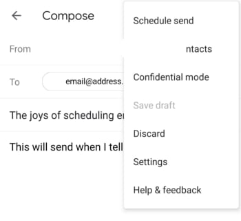 gmail schedule send mobile