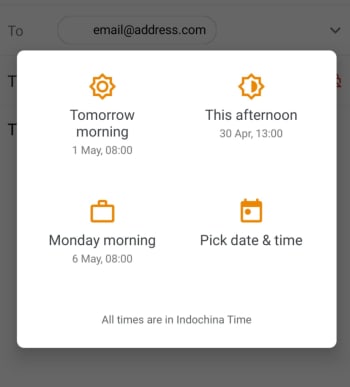 gmail schedule email mobile