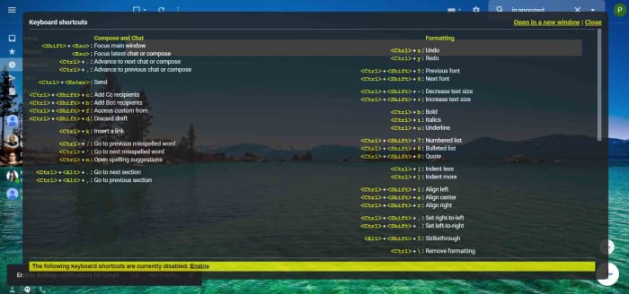 Gmail keyboard shortcut cheat sheet