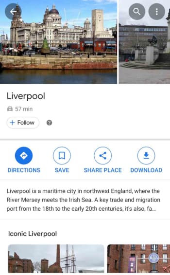 Download a map on Google maps