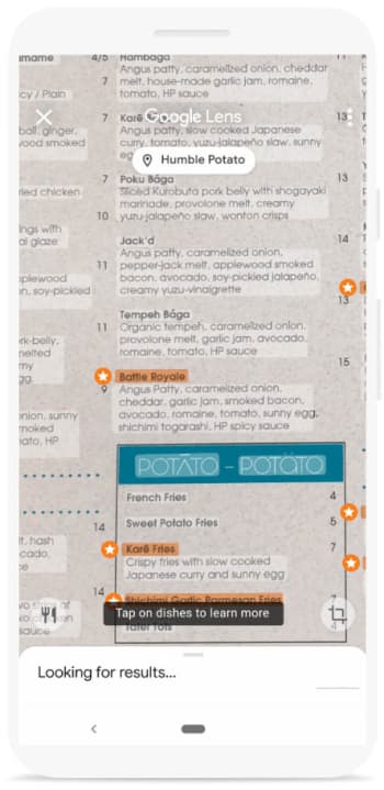 Google Lens screenshot