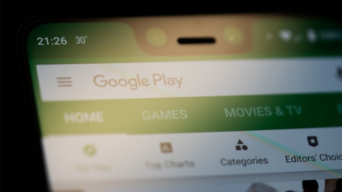 The games section of the Google Play Store