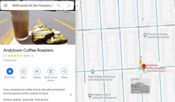 Enabling Google Street View on a local business
