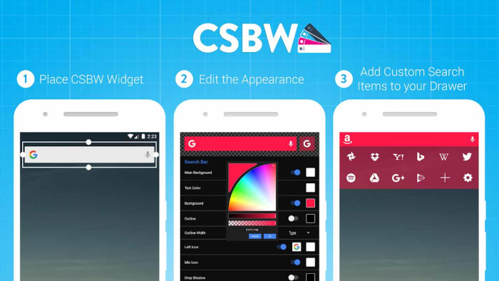 Custom Search Bar Widget