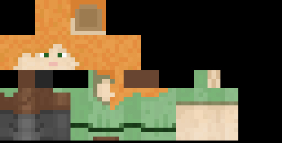 Default Alex skin on Minecraft