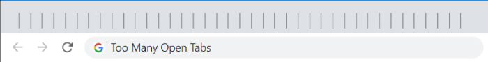 Too many tabs