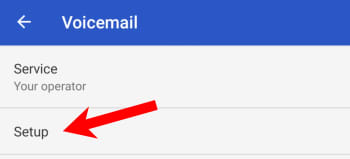Voicemail setup Android Google