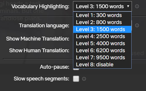 Learn languages with Netflix at the right level