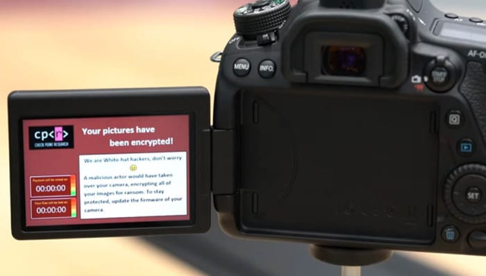 ransomware on a canon eos 80d