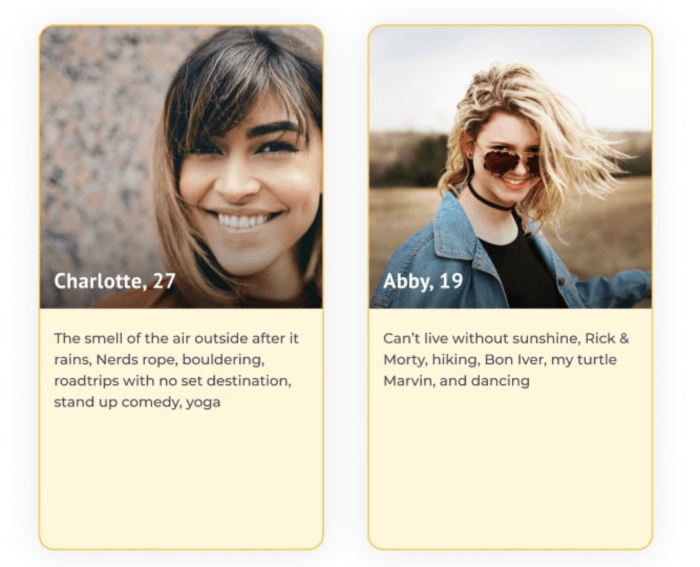 profile examples bumble