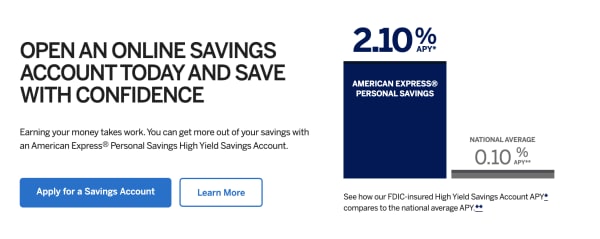 American Express savings account