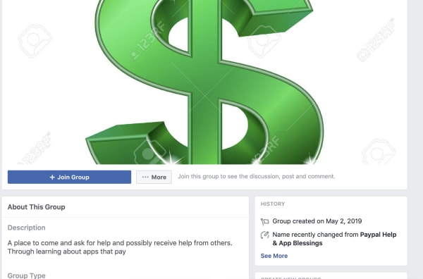 facebook groups donate