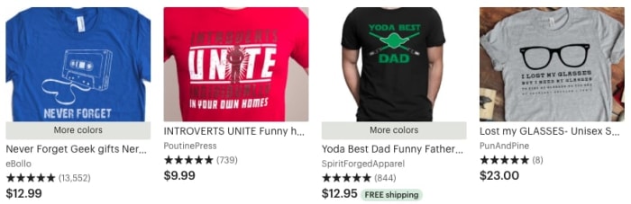 Shirts by Etsy