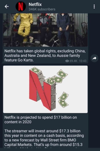 Netflix on Telegram