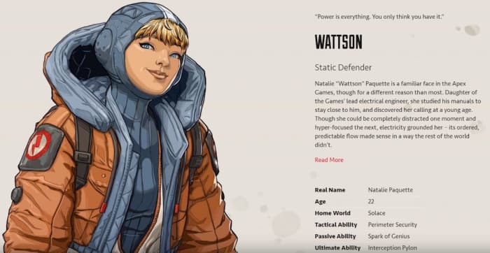 Apex Legends Wattson abilities