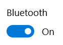 Bluetooth button on Windows 10