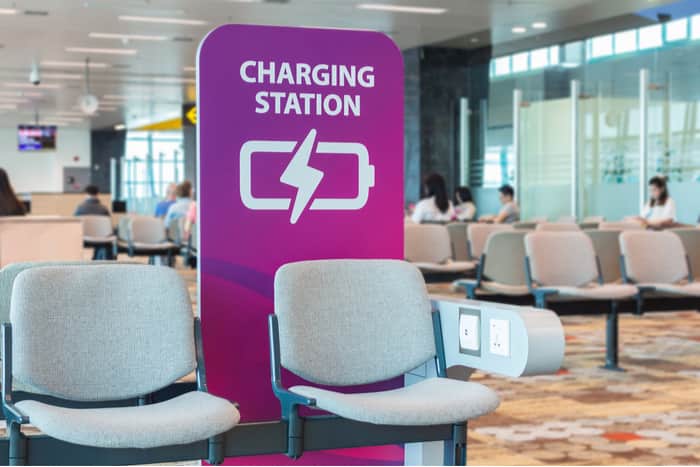 Airport charging station