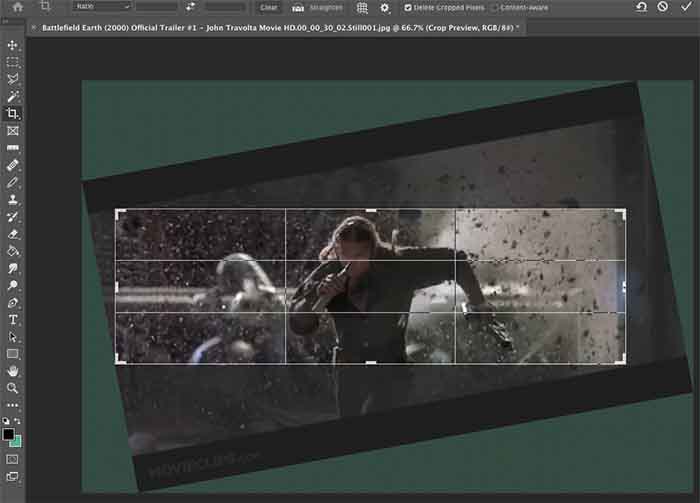 Crop tool
