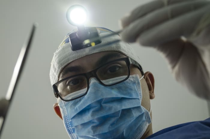 a dentist