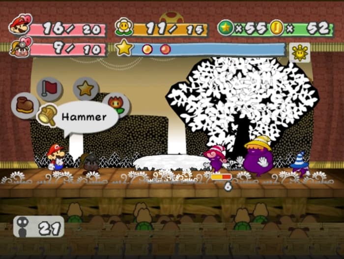 paper mario battle system