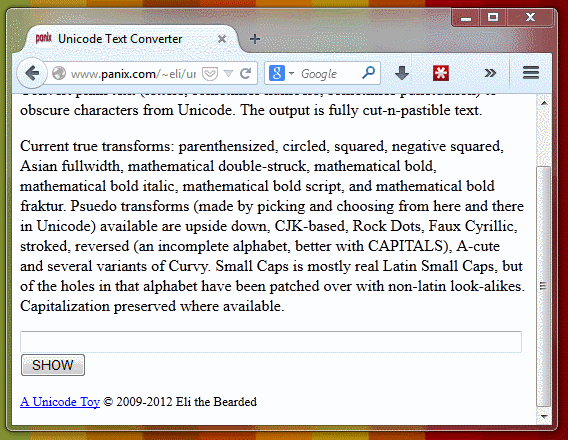 Text converter