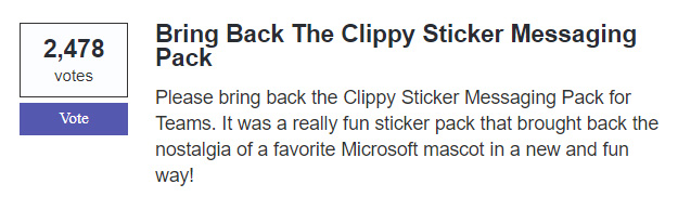 Bring back Clippy