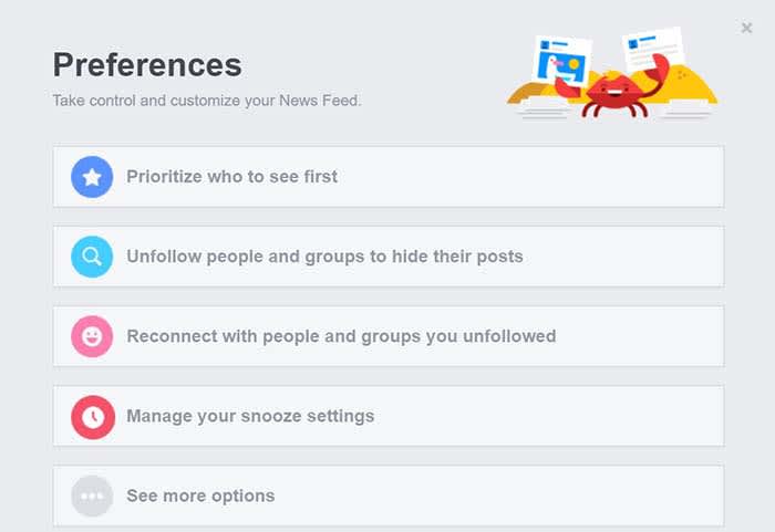 Facebook news feed