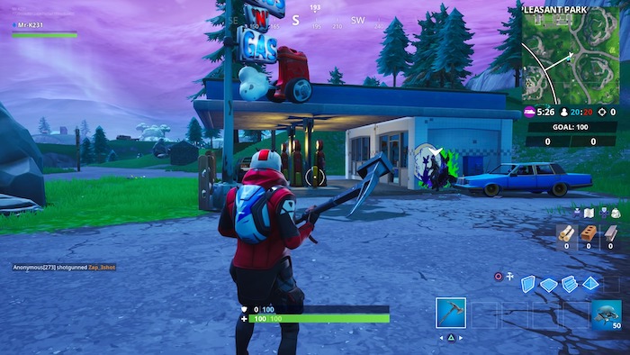 fortnite season 10 week 2 gas stations