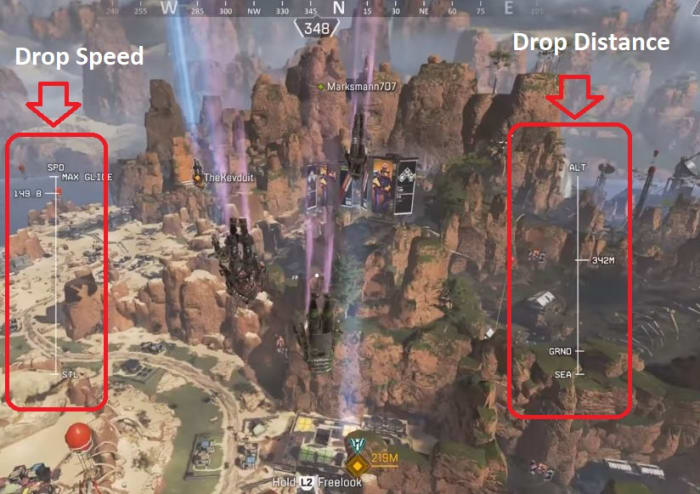Apex Legends drop strategy