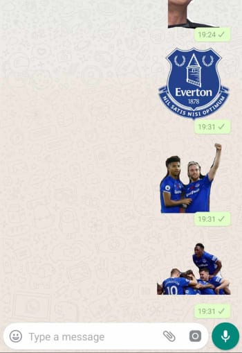 WhatsApp stickers