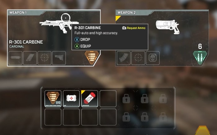 Apex Legends ping inventory