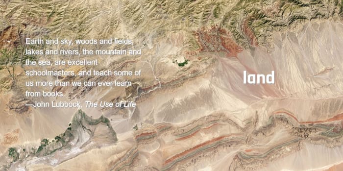 Land from space nasa photos