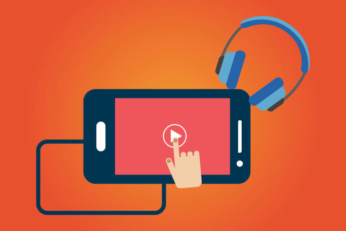 Netflix mobile headphones