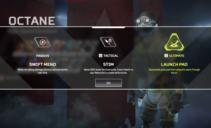 Apex Legends Octane abilities
