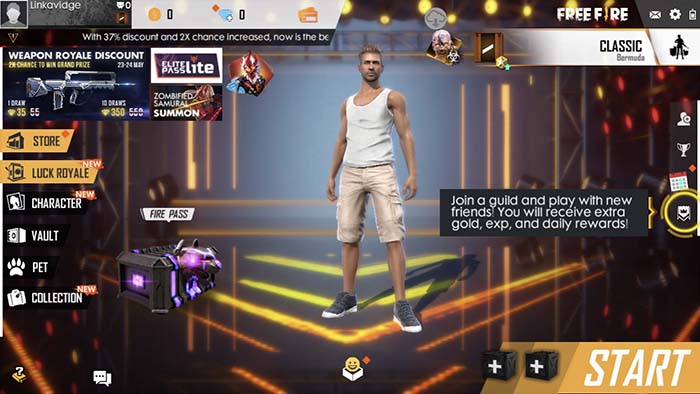Garena player customization
