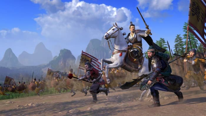Total War: Three Kingdoms cavalry charge