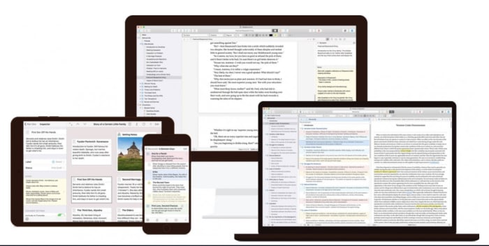 Scrivener writing app