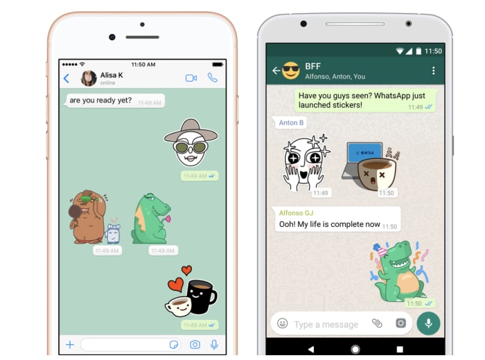 whatsapp sticker integration