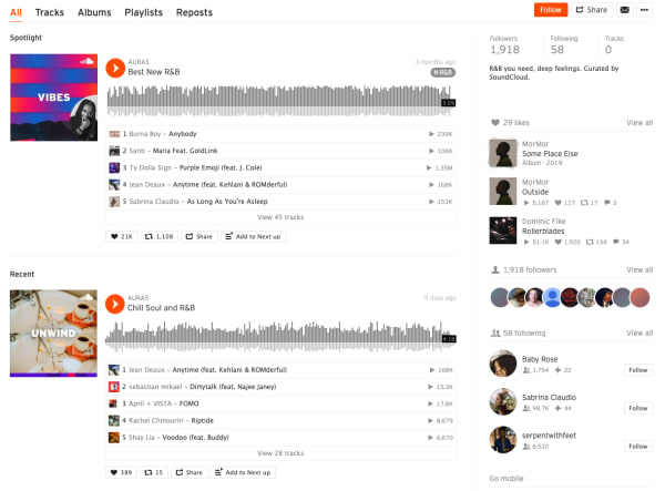 soundcloud feed