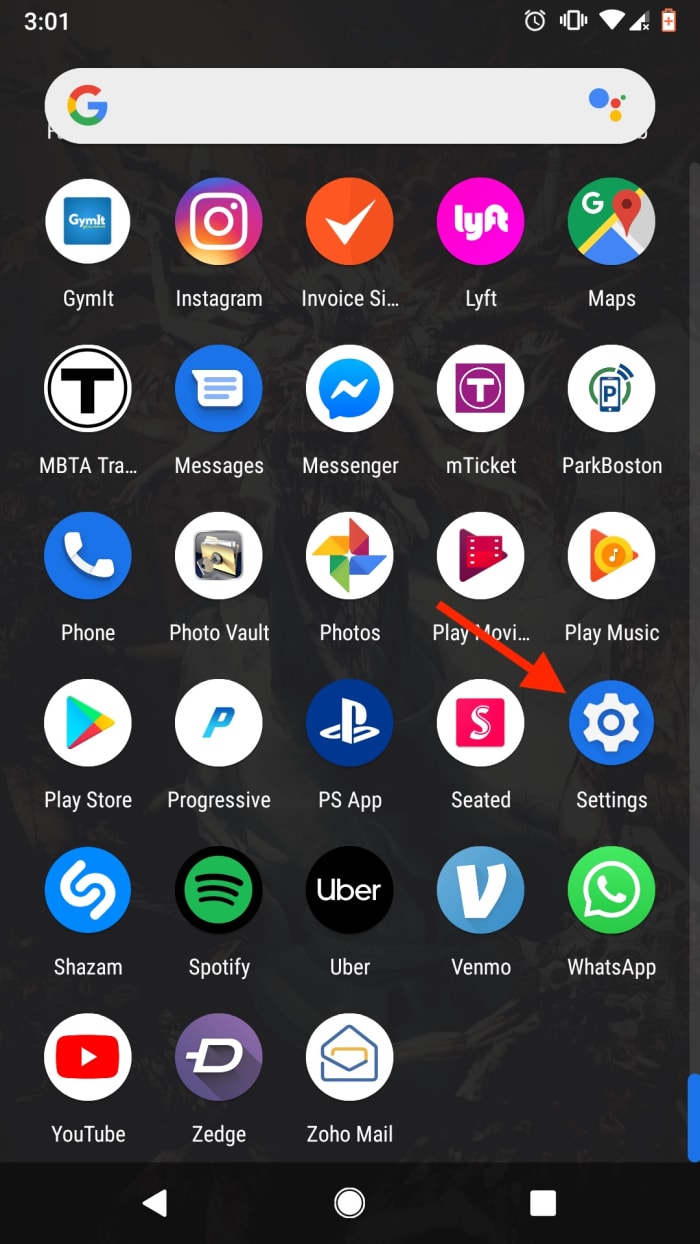 android cache clear settings