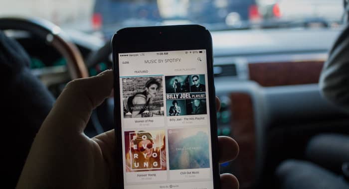 Spotify mobile driving voice command