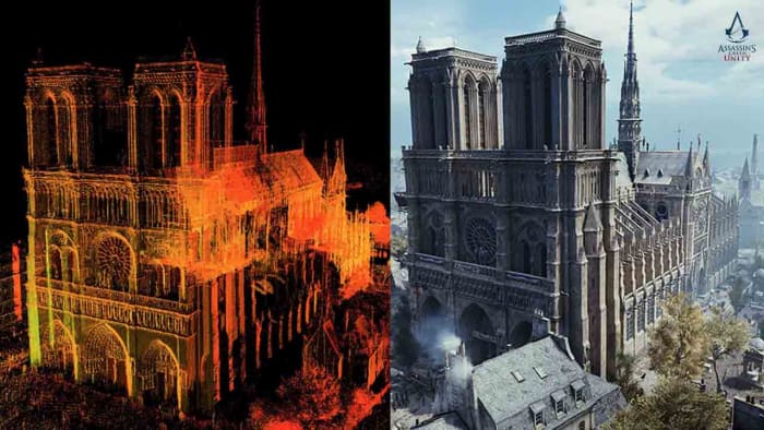 digital and virtual representations of Notre Dame