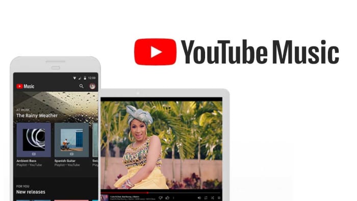 YouTube Music header