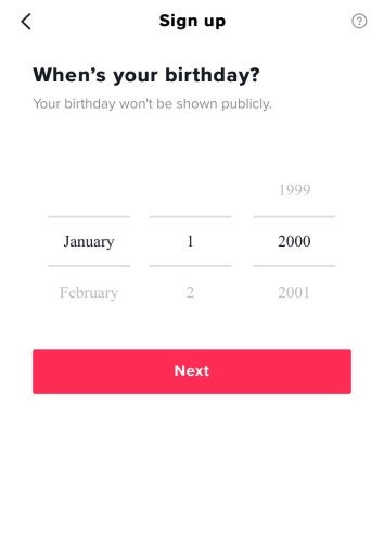 Tiktok change age