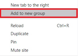 Create a tab group