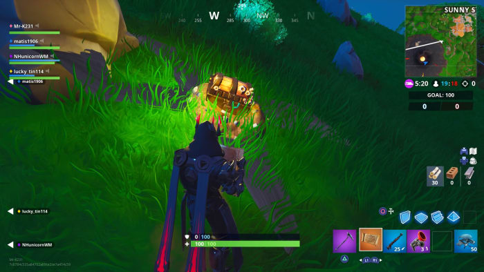 fortnite buried treasure week 4 challenges