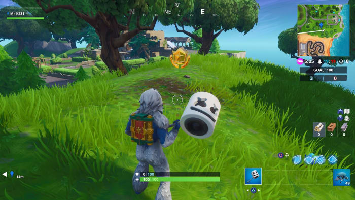fortnite season 8 knife point