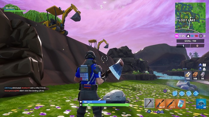 fortnite loot lake excavator