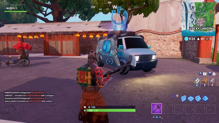 fortnite season 8 week 9 reboot van