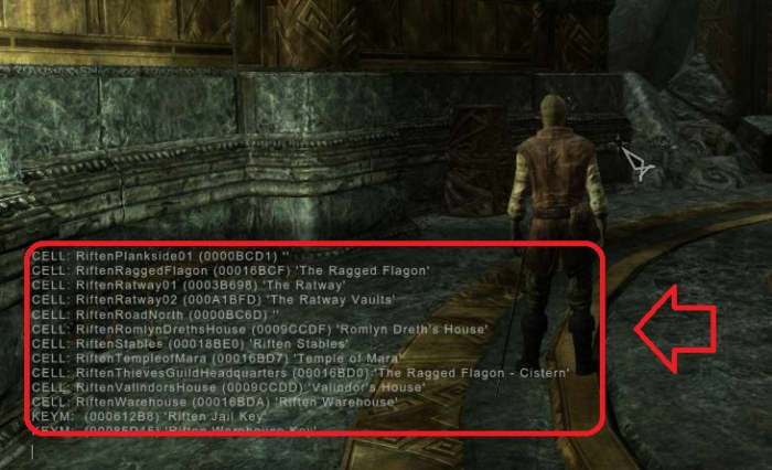 Skyrim help menu console command